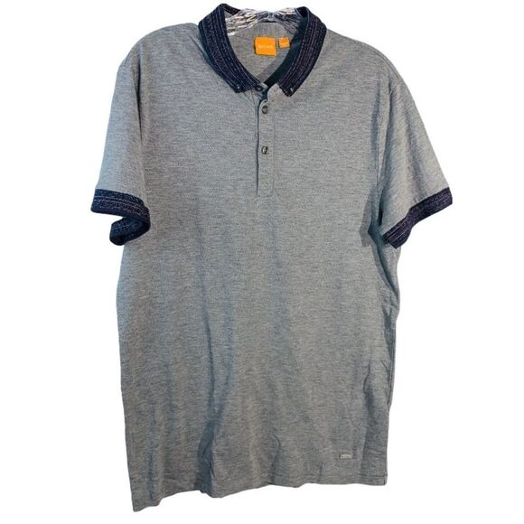Hugo Boss Contrast Color Polo Shirt Sz L - Picture 2 of 7